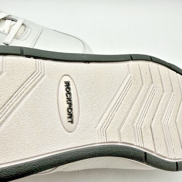 Rockport Mens ProWalker M7100 Sneakers US 7.5 Extra Wide White Leather EUC